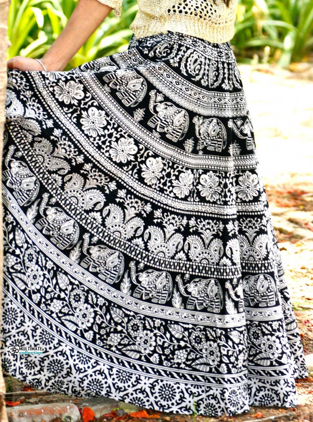Indian Boho skirt, Mandala skirt, Elephant gypsy skirt, Bohemian maxi skirt Hippie skirt, cotton ethnic skirt, Indian Full skirt for women